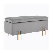 HOMCOM Σκαμπό με Αποθηκευτικό Χώρο 42 x 100 x 40 cm 838-024GY