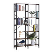 HOMCOM Μεταλλική Βιβλιοθήκη με 6 Ράφια 100 x 30 x 182 cm 838-048