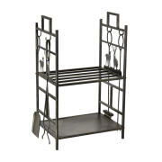 Outsunny Μεταλλική Ξυλιέρα Τζακιού με Αξεσουάρ 842-152