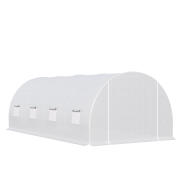 Outsunny  Μεταλλικό Θερμοκήπιο Τούνελ 6 x 3 x 2 m Χρώματος Λευκό 845-120