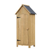 Outsunny Ξύλινη Αποθήκη Κήπου 77.5 x 54.2 x 179.5 cm 845-246ND