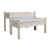 Σετ Ξύλινες Ζαρντινιέρες 114 x 115 x 76 cm 2 τμχ Outsunny 845-321