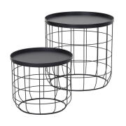 Σετ Βοηθητικά Μεταλλικά Τραπέζια 50 x 50 cm Outsunny 84B-354