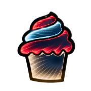 Infinity Cupcake Κρεμαστό Φωτιζόμενο Διπλής Όψης 22x25εκ.