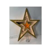 Infinity Αστέρι Φωτιζόμενο Διπλής Όψης 25εκ. Χρυσό