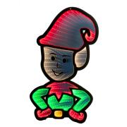 Infinity Φωτιζόμενο Χριστουγεννιάτικο Elf Διπλής Όψης 25x42εκ.