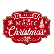 ΚΟΚΚΙΝΗ ΜΕΤΑΛΛΙΚΗ ΤΑΜΠΕΛΑ MAGIC CHRISTMAS 61X46EK