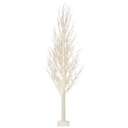 ΛΕΥΚΟ ΦΩΤΙΖΟΜΕΝΟ ΔΕΝΤΡΟ 180ΕΚ ΜΕ 1000 LED ΛΑΜΠΑΚΙΑ ΘΕΡΜΟ ΛΕΥΚΟ ΣΕ ΛΕΥΚΗ ΜΕΤΑΛΛΙΚΗ ΒΑΣΗ 22Χ22ΕΚ