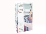Black&Decker Σετ Σακούλες αποθήκευσης κενού αέρα σε 3 διαφορετικά μεγέθη, χρήση με ηλεκτρική σκούπα