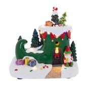 ΦΩΤΙΖΟΜΕΝΟ ΣΚΗΝΙΚΟ ΜΕ ΣΠΙΤΙ ΣΕ ΣΧΗΜΑ ΜΠΟΤΑΣ ΞΩΤΙΚΟΥ 19Χ12Χ18ΕΚ ΜΠΑΤΑΡΙΑΣ