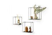 Lifa-Living Ράφια Τοίχου Gerona Σετ 3 Τεμαχίων 22 x 12 x 22 cm, 27 x 12 x 27 cm, 32 x 12 x 32 cm 8719743323988