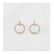 Alevine Jewellery Σκουλαρίκια Alevine Jewellery Eloise με Κρύσταλλα Ζιργκόν Χρώματος Χρυσό 8720195389965