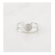 Alevine Jewellery Δαχτυλίδι Alevine Jewellery Cloe με Πέτρες Ζιργκόν Χρώματος Ασημί 8720604880076
