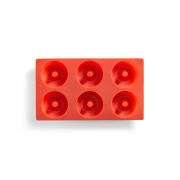 Lekue Φόρμα Σιλικόνης για 6 Ντόνατς Κόκκινη
