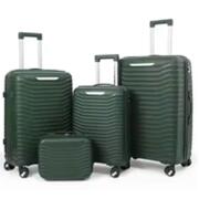 A.I Βαλίτσες Ταξιδιού με 4 Ρόδες 74x50x30 65x44x27 55x38x23 25x32x16εκ Σετ 4τμχ Πράσινο