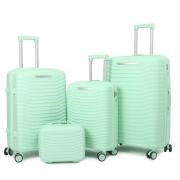 A.I Βαλίτσες Ταξιδιού με 4 Ρόδες 74x50x30 65x44x27 55x38x23 25x32x16εκ Σετ 4τμχ Ανοιχτό Πράσινο