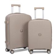 A.I Βαλίτσες Ταξιδιού με 4 Ρόδες 64x43x25Εκ 55x38x20Εκ Σετ 2τμχ Χακί