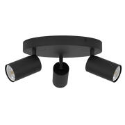 EGLO φωτιστικό οροφής Rondel 3ΧGU10 Μαυρο-Telimbela-Z