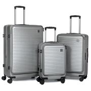 ΣΕΤ 3 ΣΚΟΥΡΟ ΑΣΗΜΙ ΒΑΛΙΤΣΑ ΜΕ 4ΡΟΔΕΣ 50 61 71ΕΚ ΜΕ ΑΝΟΙΓΜΑ ΑΠΟ ΠΑΝΩ