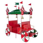 ΚΟΚΚΙΝΗ ΠΡΑΣΙΝΗ ΜΕΤΑΛΛΙΚΗ ΑΜΑΞΑ 265Χ120Χ280ΕΚ ΔΙΑΚΟΣΜΗΤΙΚΗ