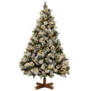 ΔΕΝΔΡΟ PRE-LIT SNOWY MONTCLAIR SPRUCE 180EK ΜΕ 200 LED ΘΕΡΜΟ ΛΕΥΚΟ AND ΠΟΛΥΧΡΩΜΑ