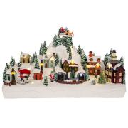 ΦΩΤΙΖΟΜΕΝΟ ΧΡΙΣΤΟΥΓΕΝΝΙΑΤΙΚΟ ΧΩΡΙΟ ΜΕ ΤΡΕΝΟ ΠΟΥ ΚΙΝΕΙΤΑΙ 41Χ16Χ24ΕΚ ΡΕΥΜΑΤΟΣ