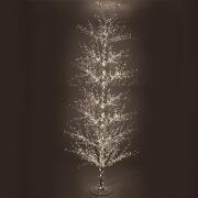 ΛΕΥΚΟ ΦΩΤΙΖΟΜΕΝΟ ΔΕΝΤΡΟ 380ΕΚ ΜΕ 2080 LED ΛΑΜΠΑΚΙΑ ΘΕΡΜΟ ΛΕΥΚΟ ΣΕ ΛΕΥΚΗ ΜΕΤΑΛΛΙΚΗ ΒΑΣΗ