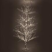 ΛΕΥΚΟ ΦΩΤΙΖΟΜΕΝΟ ΔΕΝΤΡΟ 280ΕΚ ΜΕ 1536 LED ΛΑΜΠΑΚΙΑ ΘΕΡΜΟ ΛΕΥΚΟ ΣΕ ΛΕΥΚΗ ΜΕΤΑΛΛΙΚΗ ΒΑΣΗ