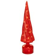 ΚΟΚΚΙΝΟ ΓΥΑΛΙΝΟ ΔΕΝΤΡΟ ΜΕ LED ΦΩΣ 10Χ10Χ39,5ΕΚ ΜΠΑΤΑΡΙΑΣ ΠΕΡΙΣΤΡΕΦΟΜΕΝΟ