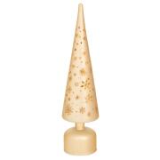 ΧΡΥΣΟ ΓΥΑΛΙΝΟ ΔΕΝΤΡΟ ΜΕ LED ΦΩΣ 9,5Χ9,5Χ40ΕΚ ΜΠΑΤΑΡΙΑΣ ΠΕΡΙΣΤΡΕΦΟΜΕΝΟ