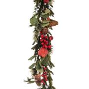 ΠΡΑΣΙΝΗ ΓΙΡΛΑΝΤΑ ΜΕ ΡΟΔΙ ΜΑΝΙΤΑΡΙΑ ΜΟΥΡΑ   ΚΑΙ ΚΟΥΚΟΥΝΑΡΙ 180ΕΚ