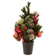 ΠΡΑΣΙΝΟ ΔΕΝΤΡΟ ΜΕ ΡΟΔΙ ΜΑΝΙΤΑΡΙΑ ΜΟΥΡΑ   ΚΑΙ ΚΟΥΚΟΥΝΑΡΙ ΣΕ ΠΛΑΣΤΙΚΗ ΓΛΑΣΤΡΑ 43ΕΚ