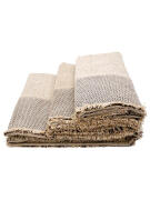 Sunshine Ριχτάρι Σενίλ Σετ 3τμχ Frame 3 Beige