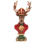 ΚΟΚΚΙΝΗ ΠΡΟΤΟΜΗ ΕΛΑΦΙΟΥ ΜΕ ΛΟΥΛΟΥΔΙΑ ΣΤΑ ΚΕΡΑΤΑ 16Χ11Χ34ΕΚ