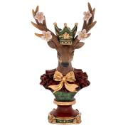 ΚΟΚΚΙΝΗ ΠΡΑΣΙΝΗ ΠΟΛΥΡΕΖΙΝ ΠΡΟΤΟΜΗ ΕΛΑΦΙΟΥ ΜΕ ΛΟΥΛΟΥΔΙΑ ΣΤΑ ΚΕΡΑΤΑ 18Χ12Χ34ΕΚ