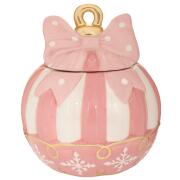 ΡΟΖ  ΛΕΥΚΗ ΚΕΡΑΜΙΚΗ ΜΠΙΣΚΟΤΙΕΡΑ ΜΠΑΛΑ ΜΕ ΦΙΟΓΚΟ 18,5Χ18,5Χ21,5ΕΚ