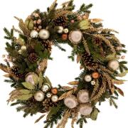 ΠΡΑΣΙΝΟ ΣΤΕΦΑΝΙ ΜΕ ΠΕΥΚΟ ΜΕ ΧΡΙΣΤΟΥΓΕΝΝΙΑΤΙΚΕΣ ΜΠΑΛΕΣ Φ71ΕΚ