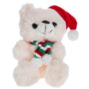 ΚΡΕΜ ΛΟΥΤΡΙΝΟ ΑΡΚΟΥΔΑΚΙ ΜΕ ΚΟΚΚΙΝΟ ΣΚΟΥΦΟ AND ΚΑΣΚΩΛ 16Χ16Χ22ΕΚ