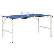 vidaXL Φορητό Τραπέζι Πινγκ Πονγκ 152x76x66 εκ. Μπλε 91946