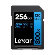 128GB Lexar® Professional 800x SDXC™ UHS-I cards,  up to 120MB/s read 45MB/s write C10 V30 U3