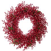 ΚΟΚΚΙΝΟ ΣΤΕΦΑΝΙ ΜΕ BERRIES Φ73ΕΚ