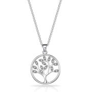 Philip Jones Κολιέ Δέντρο της Ζωής από Ορείχαλκο με Κρύσταλλα Swarovski®