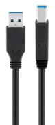 GOOBAY καλώδιο USB 3.0 σε USB Type B 95722 0.5m 5Gbps μαύρο