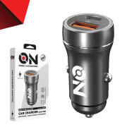 On Mobile Accessories Φορτιστής Αναπτήρα Αυτοκινήτου Με 2 Θύρες USB και USB-c Μαύρος