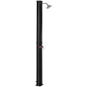 Outsunny Outdoor Solar Θερμαινόμενο Ντους 55° με δοχείο και μίξερ 35 λίτρων, μαύρο A20-240