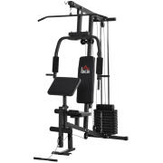 Homcom A91-132 Fitness Station 148x108x207cm Μαύρο