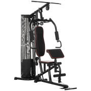 Homcom Πολυλειτουργικό Fitness Station με Aτσάλινα βάρη 45kg 170x104x205cm A91-234V00BK Μαύρο
