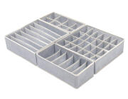 Σετ θήκες οργάνωσης εσώρουχων AG126J με 45 θήκες γκρι