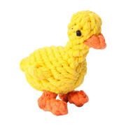 Σχοινί σε σχήμα πάπιας AG762 παιχνίδι για σκύλους κίτρινο