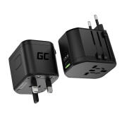 Green Cell  Universal Αντάπτορας για Πρίζες με Θύρες USB-A Ultra Charge και USB-C TripCharge PRO AK85